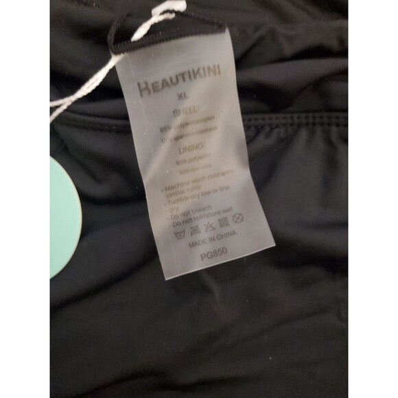 Keautikini Black Swim Shorts‎ Bottoms Stretch Size XL NWT New - Picture 5 of 7